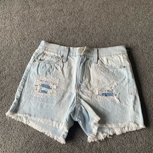 MUDD mid rise midi jean shorts